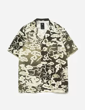 1282 Cloud Dragon Camp Collar Shirt Olive