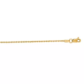 14K Gold 1.3mm Rope Chain