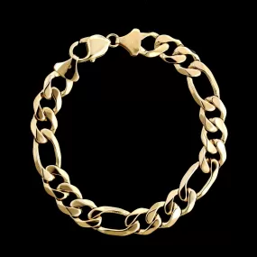 14K Yellow Gold Estate Curb Link Bracelet