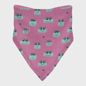 Bandana Bib-Tulip Bespeckled Frogs