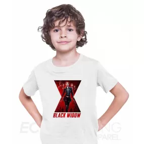 Black Widow Movie T-Shirt Action Marvel Adventure Superhero Adult Kids Gift Top T-shirt for Kids