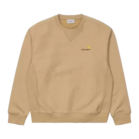 Carhartt American Script Sweat Dusty Hamilton Brown