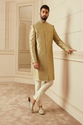 Classic Achkan With Collar Embroidery