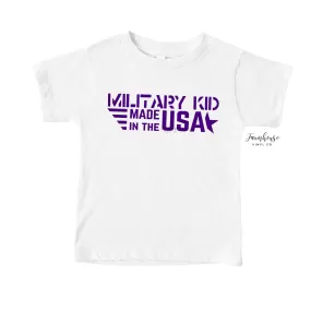 Custom Military Kid Made in USA Shirt