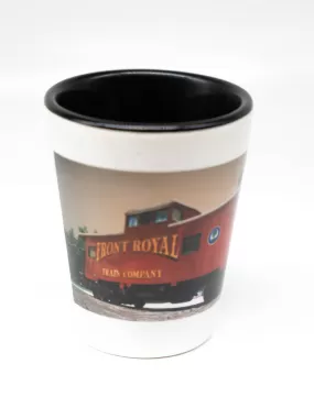 Front Royal Virginia Ceramic Shot Glass - Caboose