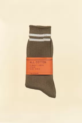 Fullcount Military Socks - Olive