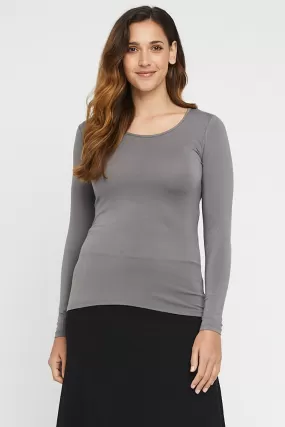 L/S Layering Top - Gull Grey