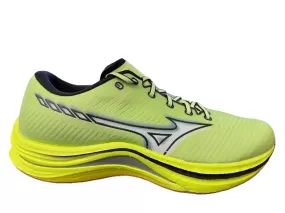 Mizuno Wave Rebellion men's running shoe J1GC211702 neolime-white-neonflame 