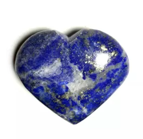 Natural Lapis Lazuli Heart Palm Stone