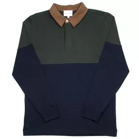 Norse Projects - Ruben Colour Block Polo - Beech Green