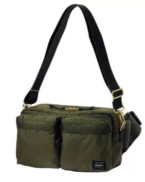 Porter Yoshida FORCE 2WAY Waist Bag Olive drab