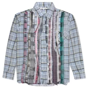 Rebuild by Flannel Shirt Ribbon Shirt / Reflection - Sky/Olive