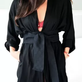 The Classic Black Cooper Robe