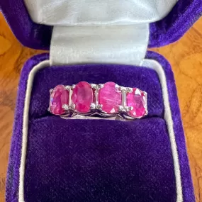 Vintage Four Stone Ruby Ring