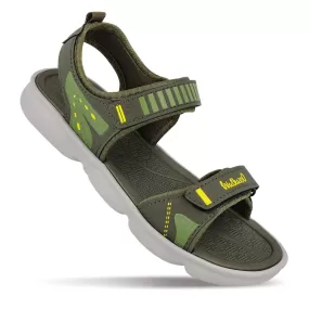 Walkaroo Boys Strappy Floater Sandals  - WC4376 Olive Green